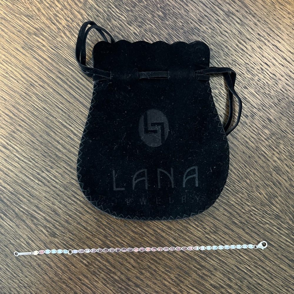 LANA 14k White Gold Chain Bracelet - Picture 2 of 3